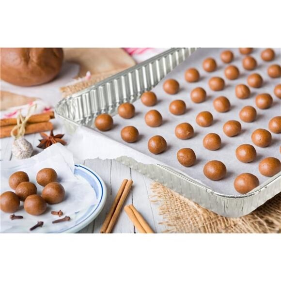 Aluminum Pans Half Size Textured Cookie Sheet 15 Count Durable Nonstick Baking - Picture 5 of 6